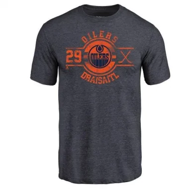 Navy Men's Leon Draisaitl Edmonton Oilers Insignia T-Shirt -