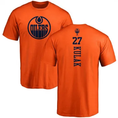 Orange Men's Brett Kulak Edmonton Oilers One Color Backer T-Shirt -