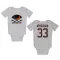 White Edmonton Oilers Viktor Arvidsson   Newborn & Infant Bodysuit